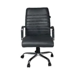Adiko Leatherette Grey Medium Back Executive Study Chair, ADVN LN GY MB 2011 image 2