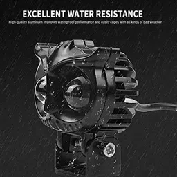 Kozdiko 2 Pcs Yellow &a; White Owl Eye Shape LED Amber Fog Light Set for Ducati Scrambler image 5