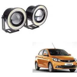 Kozdiko 2 Pcs 15W 3.5 inch High Power White LED Projector COB Fog Light Set with White Angel Eye Ring for Tata Tiago, koz_72657-picture-44
