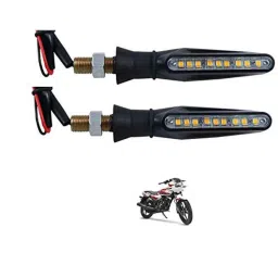 Kozdiko 4 Pcs Plastic Front &a; Rear Side Sleek Yellow Bike Indicator Set for TVS Sports-picture-18