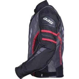 Biking Brotherhood Red Rubberized Navigator Jacket, Size: Medium image 3