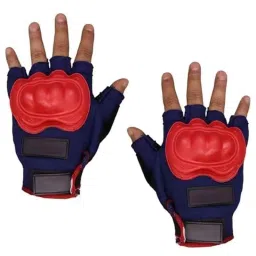AllExtreme EXO2FG12 Orange Probiker Motorcycle Half Finger Riding Gloves for Bike Racing &a; for Men &a; Women, Size: XL-image-47