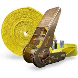 GTCFI 8m 1.5 Ton Polyester &a; Steel Yellow Ratchet Tie Down Strap, 2515-8-image-1