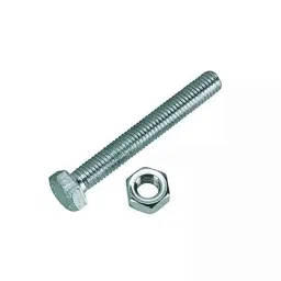 B K Jagan &a; Co Size 5/16x6 inch Iron Silver Hex Bolt &a; Nut (Pack of 10)-picture-25