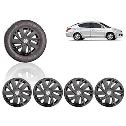 Auto Pearl 4 Pcs 14 inch ABS Black Car Wheel Cover Set for Nissan Sunny-picture-17