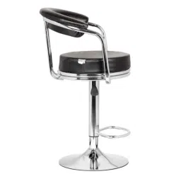 Da URBAN Melcon Leatherette Low Back Height Adjustable Revolving Black Bar Stool Chair, 351 image 2