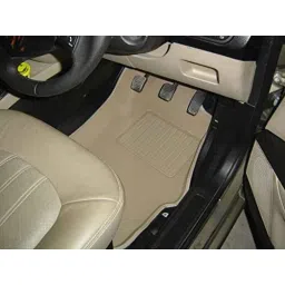 Kozdiko 3D Beige Car Foot Mat Set for Toyota Etios Platinum 2017-Present, koz_88109 image 4