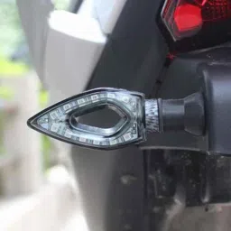 Ramanta 2 Pcs Plastic White Front &a; Rear SMD LED Indicator Light Set for Hero Universal Bike image 2