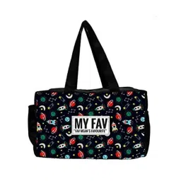 My Fav Cartoon Print Multiutility Diaper Bag with Zipper, MFDB003-picture-17