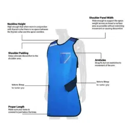 Waldent 0.34mm Lead Apron for X-Ray Protection with Thyroid Collar image 4