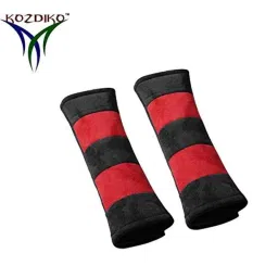 Kozdiko 2 Pcs Valvet Red &a; Black Seat Belt Cushion Pillow Set for Renault Koleos-picture-12