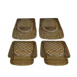 Kozdiko 6204 4 Pcs PVC &a; Rubber Smoke Black Car Mat Set for Maruti Alto-picture-27