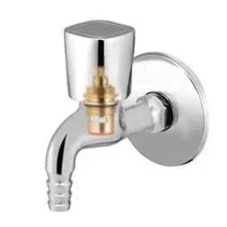 IRIS Classic Brass Chrome Finish Nozzle Bib Cock with Flange image 4