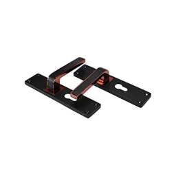 Screwtight 8 inch Zinc Black Rose Gold Cylindrical Both Side Key Mortise Handle Door Lock Set, AZMPH-3184-CY-ZBRG-BSK image 5