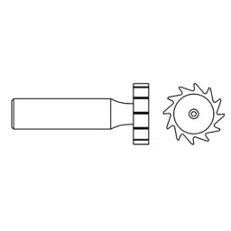 Addison 0.63x0.155 inch HSS Woodruff Keyseat Cutter, BS Number: 505 image 3