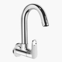 Kerovit Hydrus Plus Silver Chrome Finish Wall Mounted Sink Cock with Swivel Spout &a; Flange, KB511025-picture-22