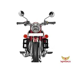 Miwings Heavy Duty Metal Dual Bend Leg Guard Front Bike Safety Crash Bar-Rod With Wrapped Rope Compatible For Bs3 &a; Bs4 Model Royal Enfield Bullet 350Cc &a; 500Cc image 4
