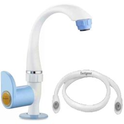 Fastgear PTMT White &a; Blue Glossy Finish Swan Neck Tap-picture-45