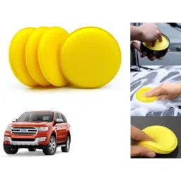 Auto Pearl Polyurethane Beige Washing &a; Waxing Polish Foam Sponge for Endeavour 2016-2019 (Pack of 4)-picture-41
