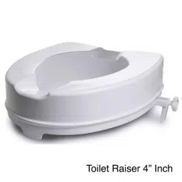 Entros 135kg Easy Fixed 4 inch White Plastic Moulded Raised Toilet Seat without Lid, SC7060C-4-picture-30
