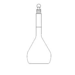 Axiva 250ml Touff B Class Volumetric Flask with Interchangeable Stopper, FVI0250 (Pack of 10)-picture-38