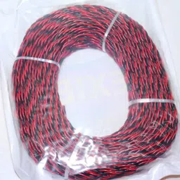 Super GEC 2 Core Copper Red &a; Black Flexible Twin Twisted Home Appliances Wire, 14-76/900, Length: 90 m-picture-45