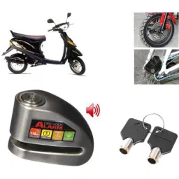 Auto Pearl Steel Black Anti-Theft Alarm Disc Brake Lock for Spirit, Lock_099-picture-40