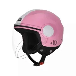 Studds Urban Plastic Pink With Carbon Centre Open Face Open Face Helmet, Size: Small-picture-25