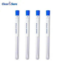 Clear &a; Sure 6 inch Plastic Sterilized Swab Sticks In Tube, SWS-25 (Pack of 100) image 2