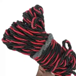 Znee Smart ZSTR3RE Red &a; Black Leg Guard Crash Guard Rope for Bike image 3