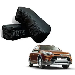 Kozdiko 2 Pcs Memory Foam Black Car Vastra Neck Rest Cushion Set for Hyundai I20 Active, koz_5305-picture-46
