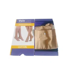 Vein Care Compression Below Knee Cotton Stocking for Varicose Venis &a; DVT, Size: L image 2