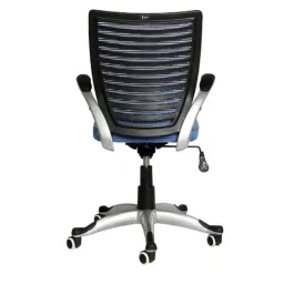 Parin Monte Breathable Mesh Blue Medium Back Ergonomic Chair, PC 924 image 5