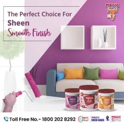 Magic Paints Smart 20 Litre Banana Cream Matte Finish Interior Acrylic Emulsion Paint image 3