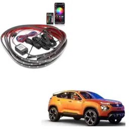 Kozdiko 12V Car Underbody Multicolor LED Strip Light Set with Wireless Remote for Tata Harrier-picture-18