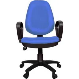 Rajpura 802 Medium Back Blue PP Base Revolving Office Executive Chair-picture-44