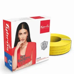Fybros 2.5 Sqmm 90m Yellow Single Core ZHFR Industrial Cable, FWC1049-picture-18