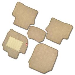 Elegant Jewel 5 Pcs Polypropylene &a; Non Woven Beige Carpet Car Floor Mat Set for Jaguar XF (2016-2017)-picture-38