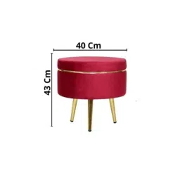 Modern India Seating Red Velvet Dining Chair, MISPC50 image 4