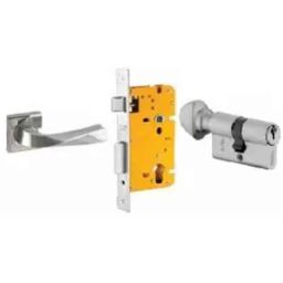 Dorset ML Series Noha 70mm Stainless Steel Patina Finish Door Handle Lock Set with Knob &a; Key, ML NO OR (Pack of 2)-picture-45