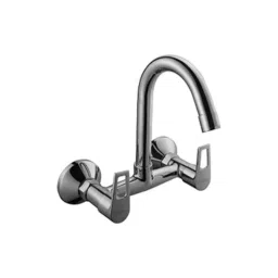 Hindware Aspiro Brass Chrome Finish Wall Mounted Sink Mixer with Swivel Spout, Connecting Legs &a; Wall Flange, F570027-picture-46