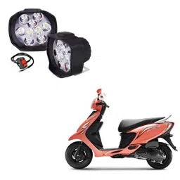 Kozdiko 2 Pcs Sheen 9 LED 6000k Cree LED Transformer Bumble Bee Style LED Fog Light Set for TVS Zest-picture-16