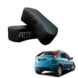 Kozdiko 2 Pcs Memory Foam Black Luxurious Neck Rest Set for Mahindra Verito Vibe, koz_19755-picture-25