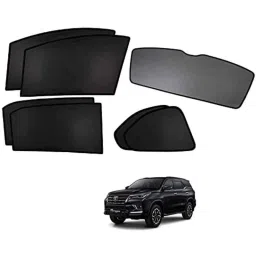 Kozdiko 7 Pcs Mesh Black Fixed Window &a; Rear Sun Shade Set for Toyota Fortuner 2021-picture-39