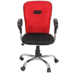 Caddy PU Leatherette Black &a; Red Adjustable Office Chair with Back Support, DM 36 (Pack of 2)-picture-23