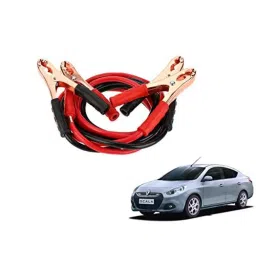 Kozdiko 7.5ft Copper Core Red &a; Black Heavy Duty Car Battery Booster Cable for Renault Scala-picture-31
