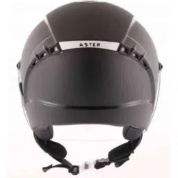 Vega Cliff Black Open Face Motorbike Helmet, Size (L, 580 mm) image 3