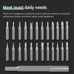 Deli DL3525 25 Pcs Chrome Vanadium Steel Precision Screwdriver Set image 4