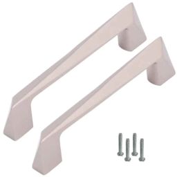 Atom 223 4 inch Silver Satin Finish Zinc Cabinet Pull Handle (Pack of 2)-picture-8