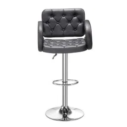 Da Urban Fantasy Black Fabric &a; Foam Bar Stool with Low Back-picture-29
